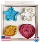 Talisman Designs Plunger Style Pie Crust Cutters, Occasions, 4 Pc Set New. Price: $32.98.
