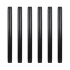 Geilspace 6 Pack 3/4" Pre-cut Black Metal Pipe, 12", New. Price: $32.24.