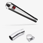 Lextek Stainless Steel AC1 Polished 350MM Exhaust With Link Pipe Silencer Chrome New. Price: $155.63.