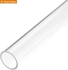 Uxcell Clear Rigid Acrylic Pipe 21MM(13/16") 25MM(1") Od 305MM(12") Round New. Price: $15.85.