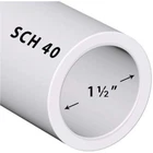 Pvc Pipe SCH40 1-1/2 Inch (1.5) White Custom Length 1FT Feet New. Price: $37.95.