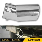 Chrome Car Muffler Tip Exhaust Stainless Pipe Steel Effect Fit 1.75-2.5 Inch D New. Price: $15.19.