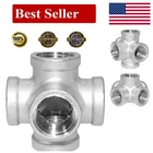 Beduan Stainless Steel 1/2 Inch 5-WAY Outlet Cross Female Pipe Fitting Tube Conn New. Price: $26.27.