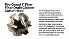 Pro-graad Flow Fixer Drain Cleaner Plumbing Snake Cutter Head New. Price: $25.29.