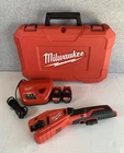 Milwaukee 2471-20 M12 12V Lithium-ion Copper Tubing Cutter Kit & (2) Batteries Used. Price: $179.00.