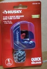 Husky Tube Cutter 1/8" New. Price: $6.99.