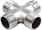 Beduan Cross 1/2" Male Npt Cast Pipe Fitting, 4 Way Coupling, Stainless Steel Cl New. Price: $16.14.