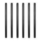 Geilspace Pack 1/2" Pre-cut Black Metal Pipe, 16", New. Price: $33.86.