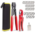 Kotto Ratchet Pex Crimping Clamp Cinch Tool & Pipe Hose Cutter 34PC. X003S7SEC9 New. Price: $17.00.