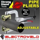 Strong Hand 6" Locking Pipe Pliers 25-50MM Tube Rail Clamp Vice M8 Thread PG622V Brand. Price: $27.88.
