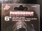 Powerbuilt 6" Tail Pipe Cutter New. Price: $35.00.