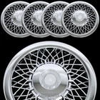 4 New 15" Chrome Spoke Caps Full Wire Wheel Covers Rim Lug Hubs. Price: $99.99.