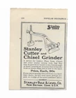Stanley Rule & Level Co. Cutter And Chisel Grinder No. 200 Cutting Tools .4 Used. Price: $17.95.