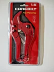 Corebilt 1.5 " Pvc Pipe Cutter Red - Comfortable Handle Firm Hold New. Price: $9.99.