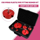 04529 For PPRK6 Plastic Pipe Fitting Reamer 6PC Kit Into Standard 1/2"DRILLS New. Price: $98.88.
