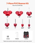 Pipe Reamer Kit 7PC Socket Saver Set 1/2-4IN For Drill Abs Cpvc New. Price: $100.99.
