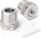 2PCS Forging Of 304 Stainless Steel Reducer Hex Bushing, 3/4" Male Npt To 1/2" New. Price: $18.25.