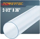 Powertec Clear Pvc Pipe 2-1/2" X 36" Long, 1PK Rigid Plastic Tubing, Round Tube New. Price: $27.71.