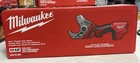 Milwaukee M12 2470-20 Plastic Pipe Shear Kit Red New. Price: $215.00.