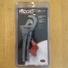 Ridgid 23493 Model PC-1375 Ml Single Stroke Plastic Pipe And Tubing Cutter, New. Price: $18.00.
