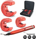Spurtar 4PCS Pipe Cutter Tool Set 3PCS Copper Tubing 1/2" 3/4" 1" And 1PC New. Price: $59.55.