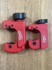 Milwaukee Copper Tubing Cutters 1/8 7/8 & 48-22-4258, 48-22-4251 Used. Price: $29.99.
