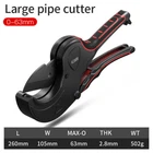 2-1/2" 63MM Ratcheting Pvc Pipe Cutter Stainless Steel Pex Pe/rubber Hose/tube New. Price: $24.95.