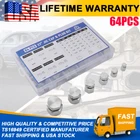 64PCS Hydraulic Hose Tube And Pipe Fitting Kit, 37 Jic Cap Plug Assortment New. Price: $53.99.