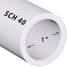 Ventral Pvc Pipe SCH40 Inch Diameter (1.0) White 7 Foot Length New. Price: $46.99.