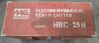 The Multiquip HBC-25N 1-INCH Portable Electro-hydraulic Rebar Cutter Used. Price: $1200.00.