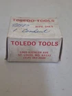 Set Of (4) Used Toledo Tools 1 Inch Pipe Dies 93985 For Conduit. Price: $29.00.