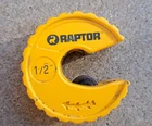 Raptor 1/2" Hard Copper Tubing C-style Tube Pipe Cutter One Hand RAP88201 Yellow Used. Price: $16.50.