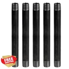 Supplygiant 5PK 3/8" X 60" Black Steel Pipe Nipple New. Price: $98.39.