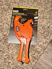 Klein Tools DCM100 Precision Ratcheting Pvc Pipe Cutter, 1-1/4 Max New. Price: $24.99.