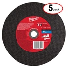 Milwaukee 49-94-9000 9" X 3/32" 7/8" Metal Cut-off Wheel (5PACK) New. Price: $51.74.