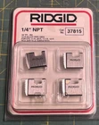 Unused Ridgid Threading Pipe Dies: 1/4 Npt 37815 Rh For 00-R 11R 111 (6651) New. Price: $14.99.